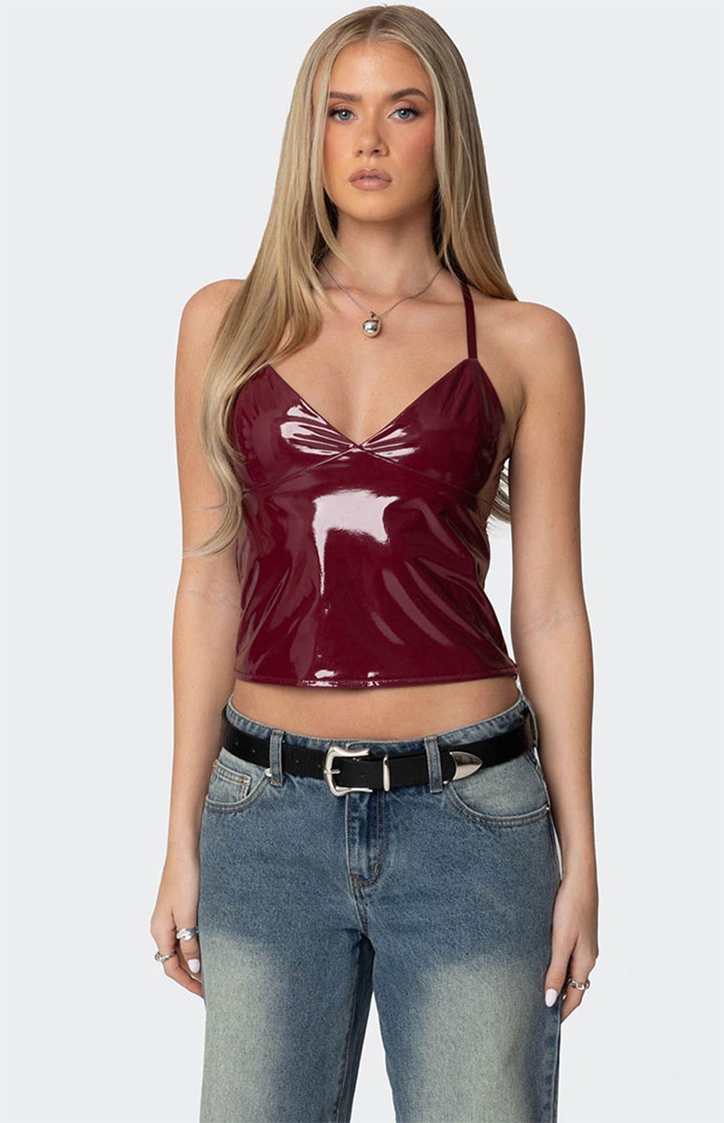 Leather Vibe Cropped Tank